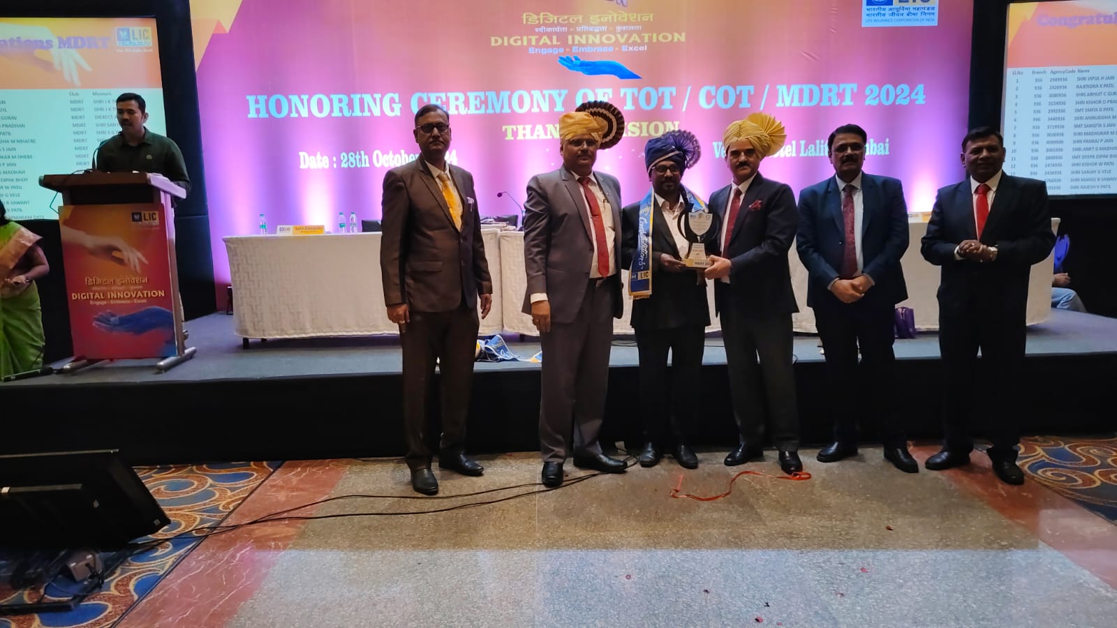 Honoring Ceremony of TOT/COT/MDRT 2024